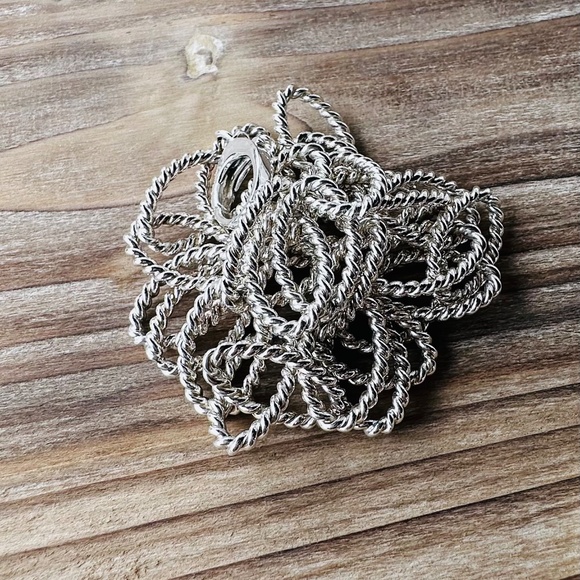 18.5" Tiffany & Co. Twist Oval Link Chain Necklace in Silver - Picture 4 of 5